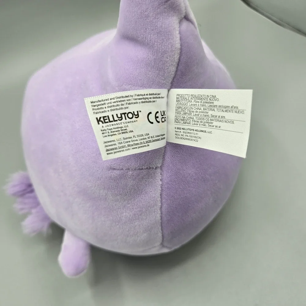 Squishmallows Monica the Axolotl Purple 8 Inch Plush‎ Kellytoy SQCR00112-FI 2022